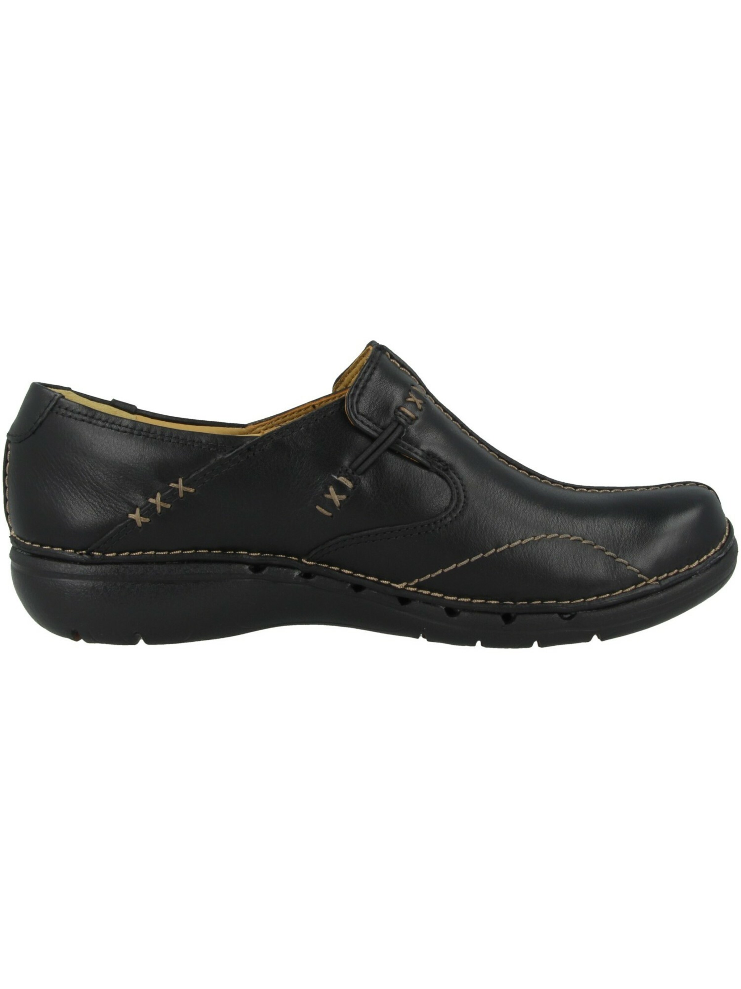 CLARKS Slipper in Schwarz