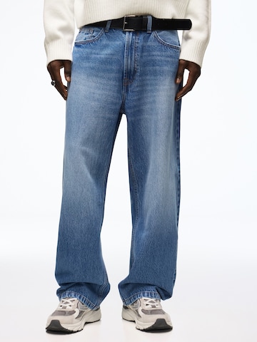 Bershka Baggy Дънки в синьо: отпред