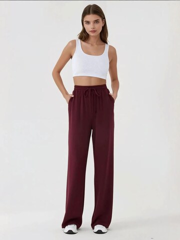 Hiccup Wide Leg Hose in Rot