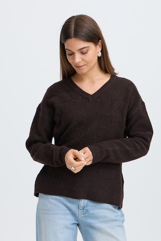 Pulz Pullover i brun: forside