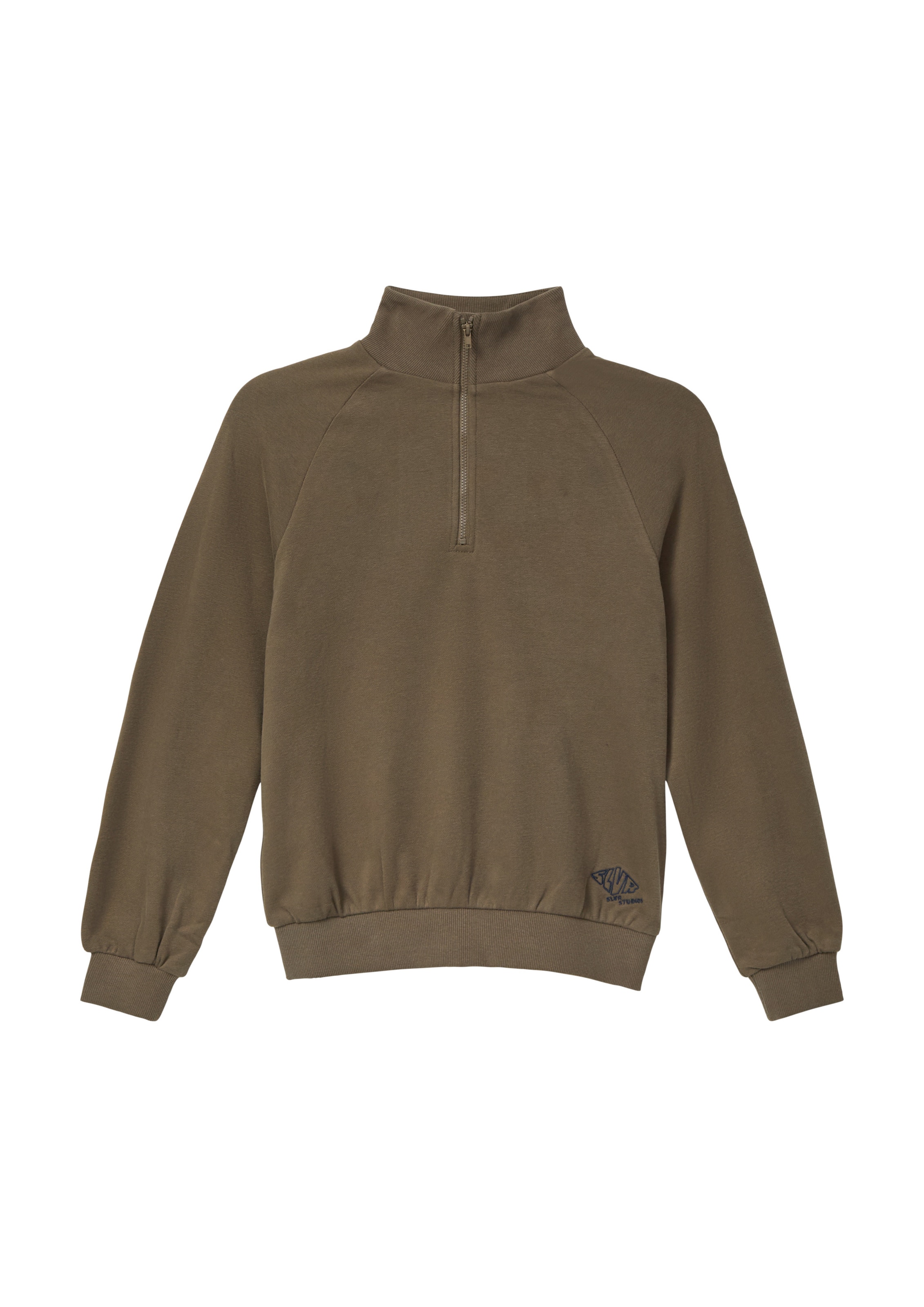s.Oliver Sweatshirt in Bruin: voorkant