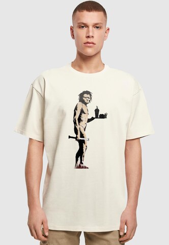 T-Shirt 'Brandalised - Fast Food Apeman' Merchcode en beige : devant
