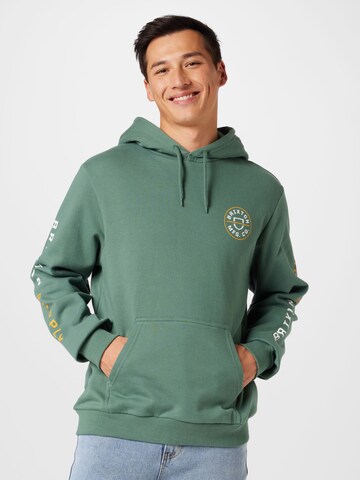 Brixton Sweatshirt in Groen: voorkant