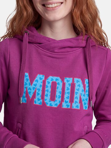 salzhaut Sweatshirt 'Sünn - Moin' in Lila