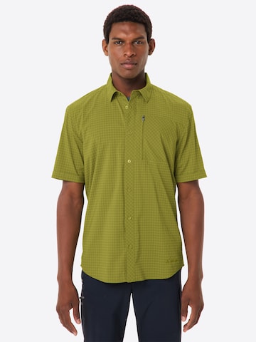 VAUDE Regular fit Athletic button up shirt 'Seiland IV ' in Green: front
