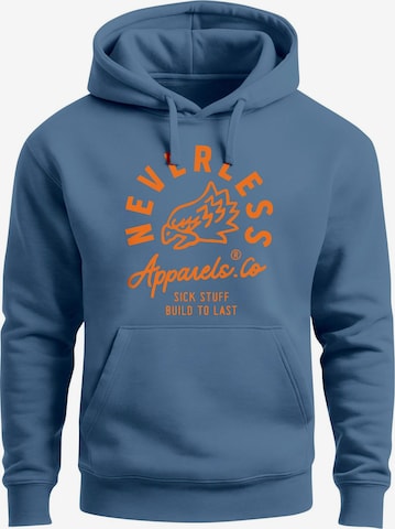 Neverless Sweatshirt 'Adler' in Blau: Vorderseite