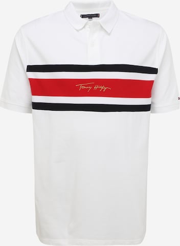 T-Shirt Tommy Hilfiger Big & Tall en blanc : devant