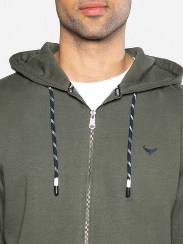 Threadbare - Sudadera con cremallera en verde