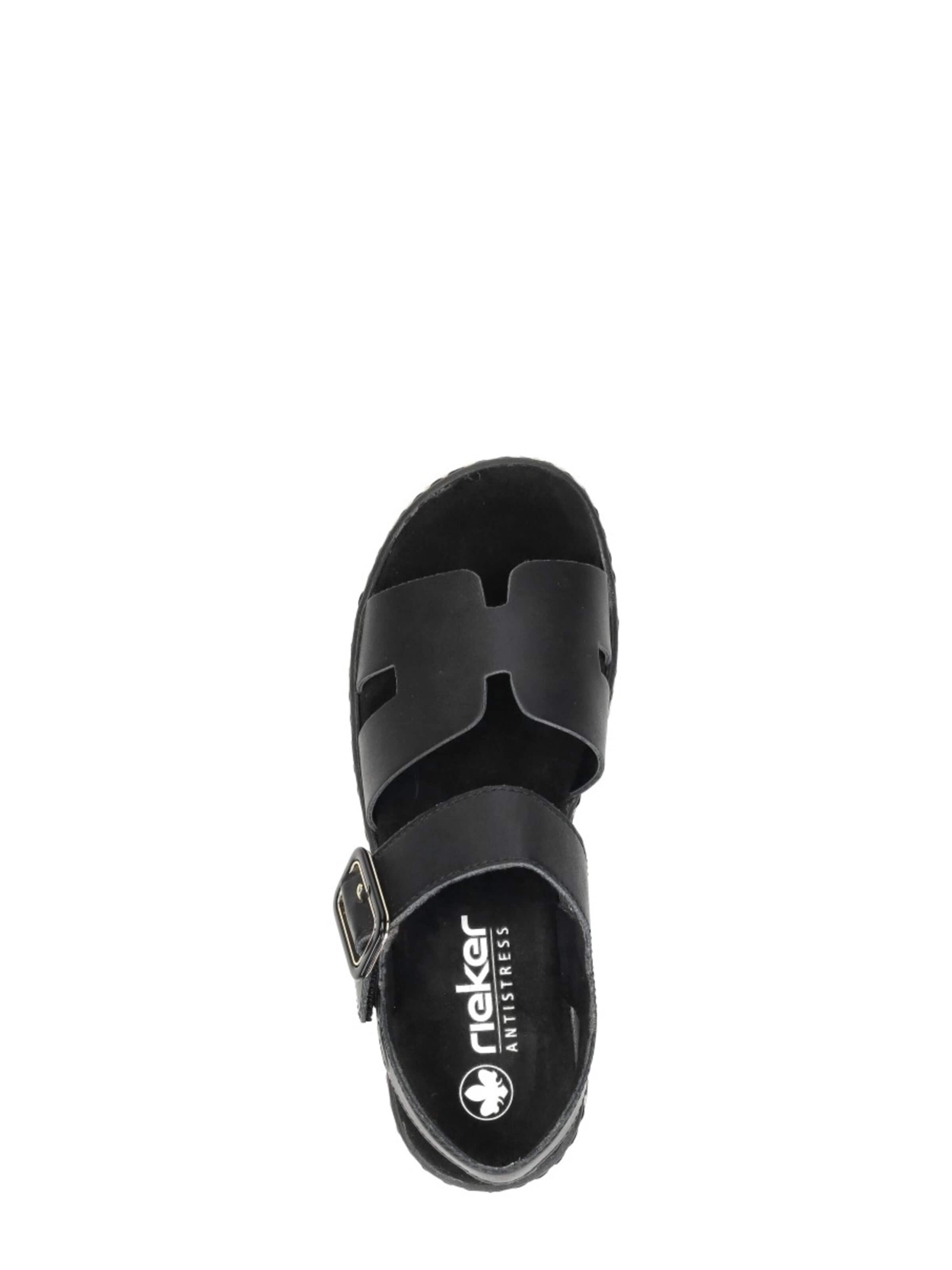 Rieker Sandal 'Sandalen Plat' in Black