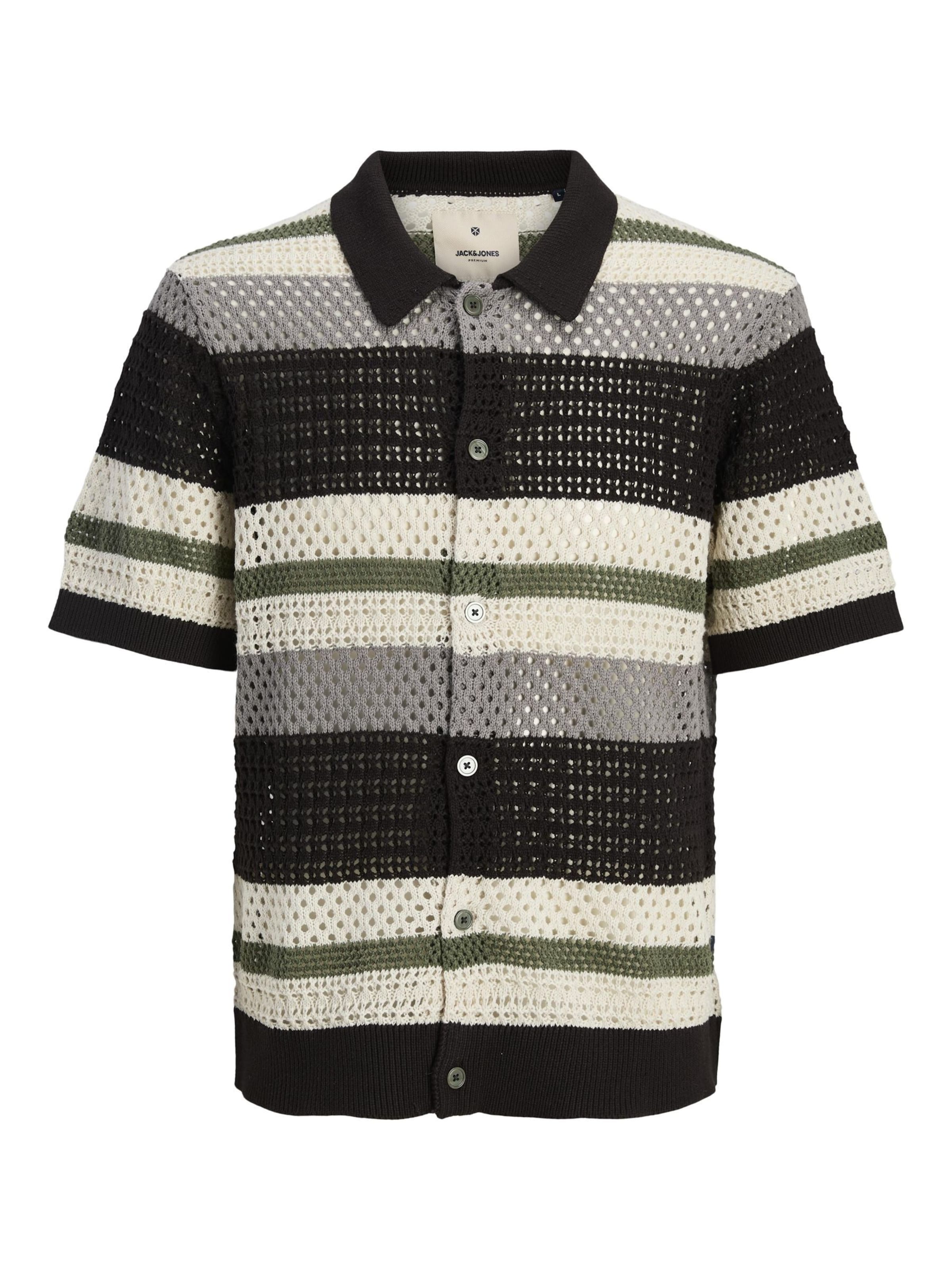 Jack & Jones Premium - Ajuste confortable Cárdigan 'JPRBluwilmer' en verde: frente