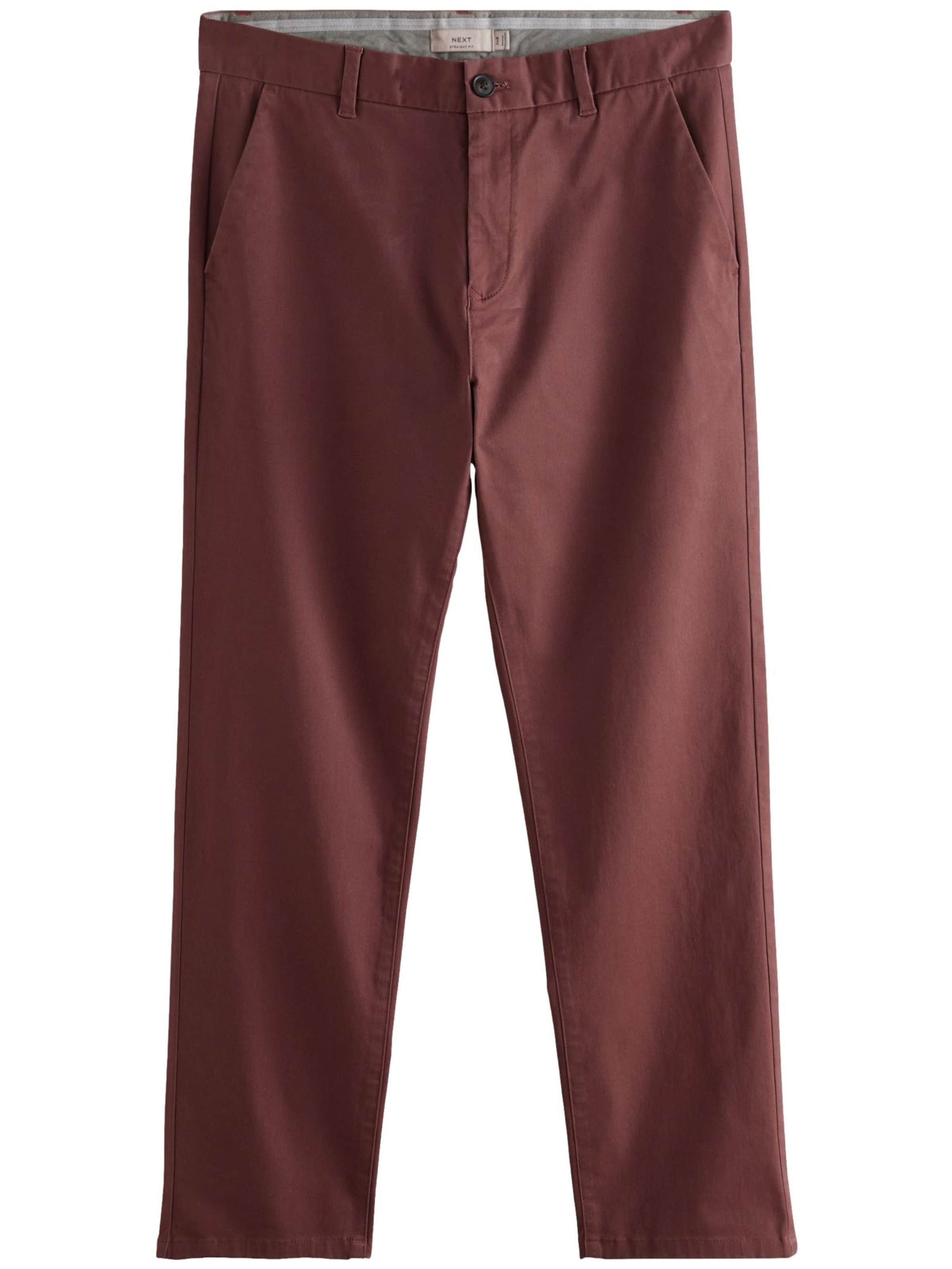 Next Normalny krój Chinosy w kolorze czerwony: przód