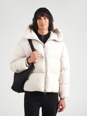 Geacă de iarnă de la ARMANI EXCHANGE pe alb: față