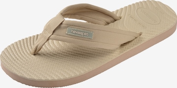 HAVAIANAS - Chinelos de dedo 'Surfer Coast' em bege: frente