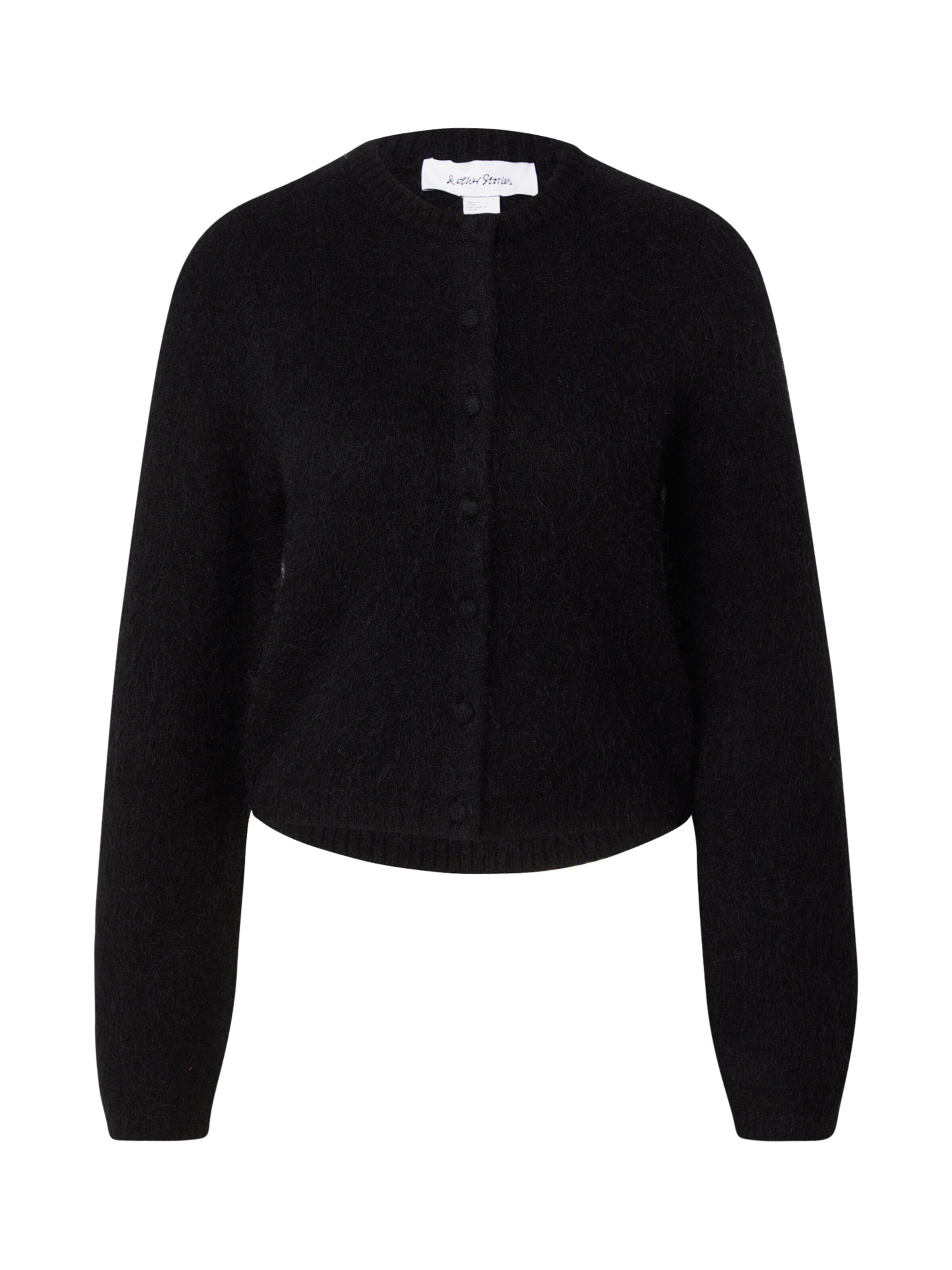 & Other Stories Knit cardigan in Black: front