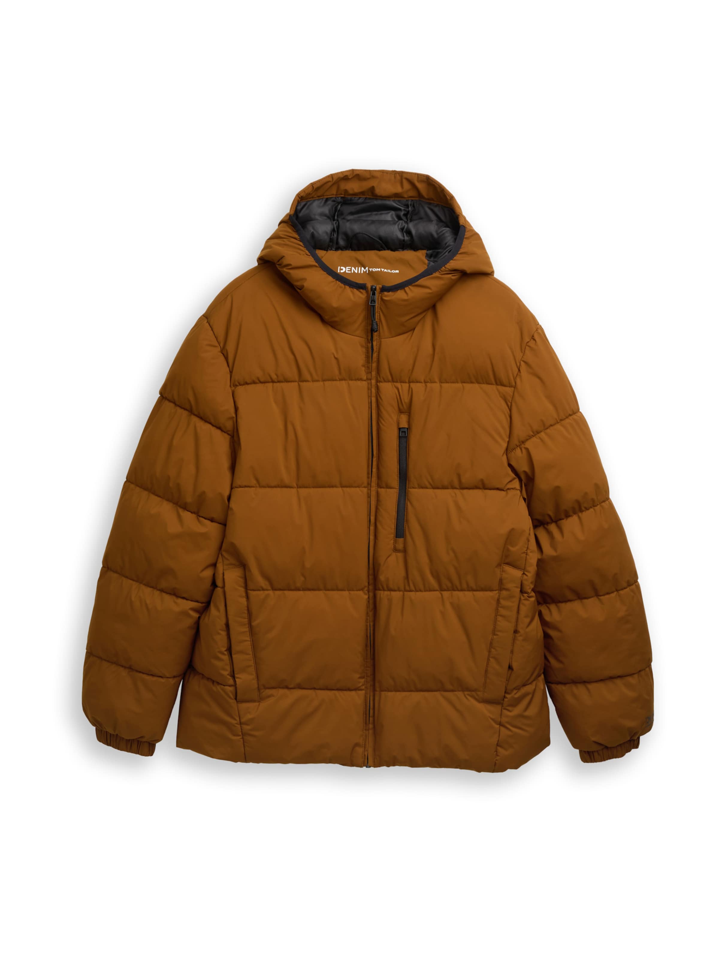 TOM TAILOR DENIM Winter Jacket in Brown: front