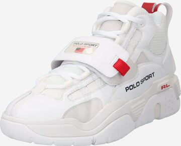 Polo Ralph Lauren Sneakers hoog in Wit: voorkant