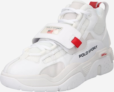 Polo Ralph Lauren Sneaker high i natblå / lys rød / hvid, Produktvisning