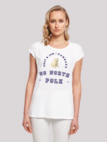 T-shirt 'Eisbär' F4NT4STIC en blanc : devant