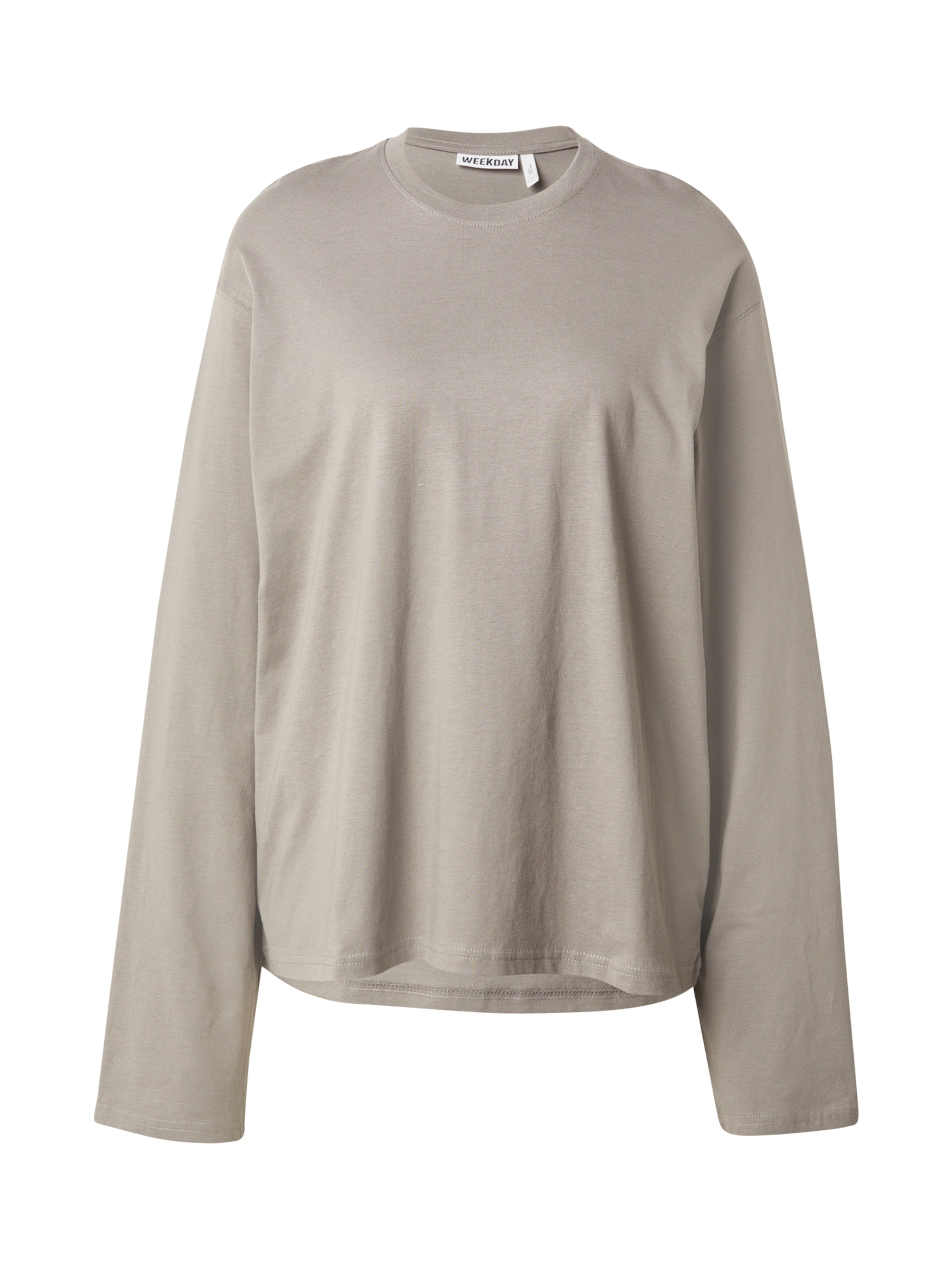 WEEKDAY Тениска &#x27;Danya&#x27; в сиво: отпред