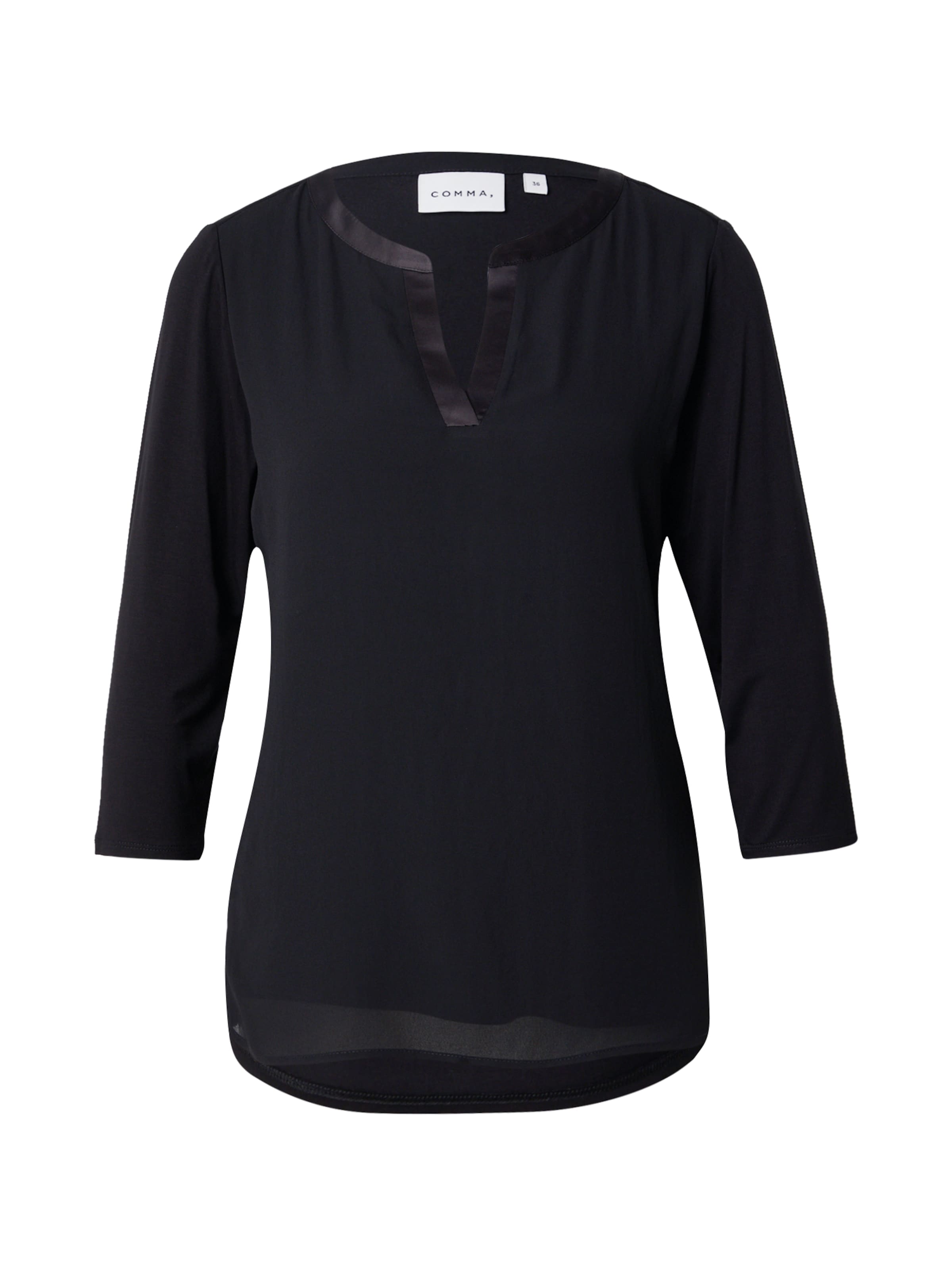 COMMA Koszulka w kolorze czarny: przód