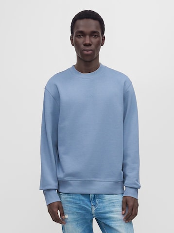 BOSS Sweatshirt 'WeSmall' in Blue: front