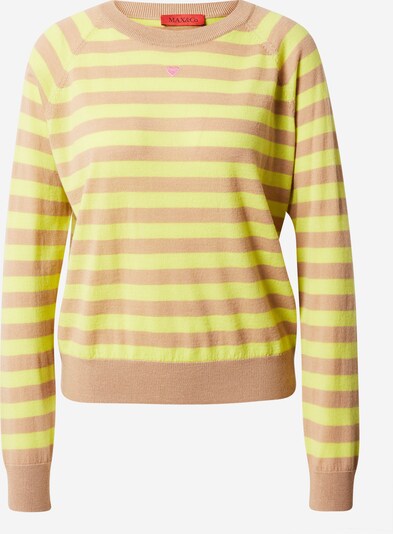 MAX&Co. Džemperis 'DOBERMAN', krāsa - gaiši dzeltens / rožkrāsas, Preces skats