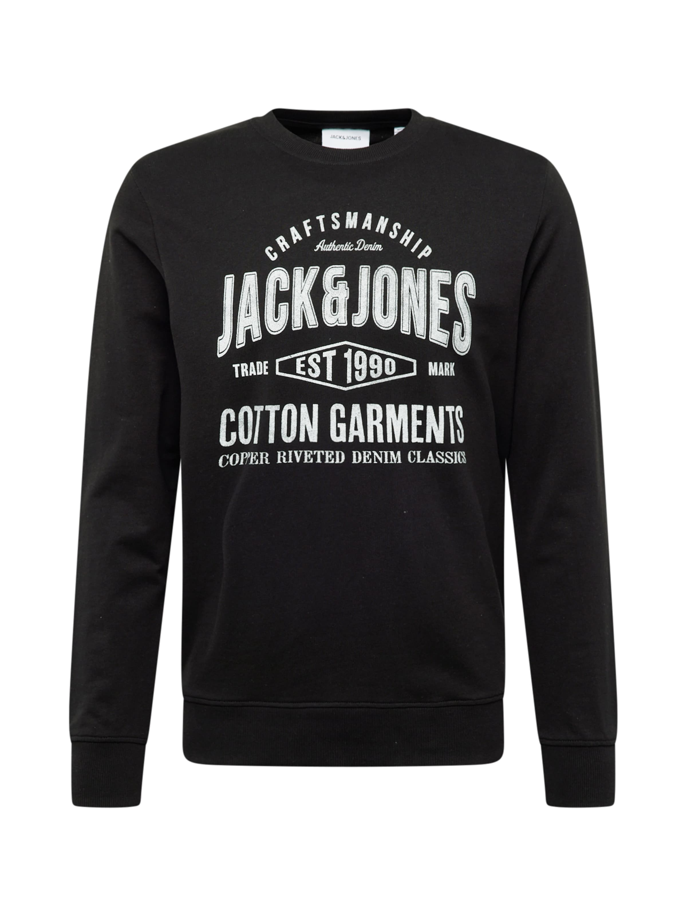 JACK & JONES Sweatshirt 'JJJeans' in Black: front