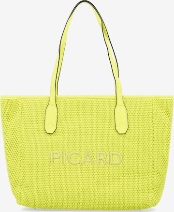 Picard Shopper 'Knitwork' in Yellow: front