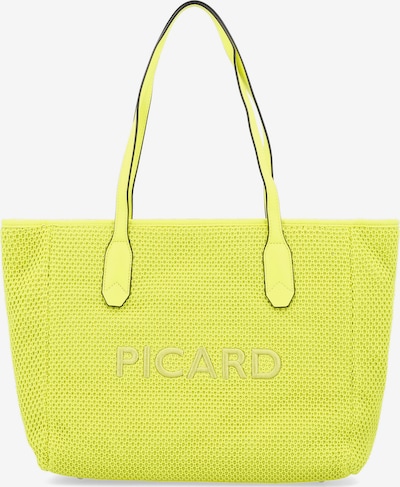Picard Cabas 'Knitwork' en citron vert, Vue avec produit