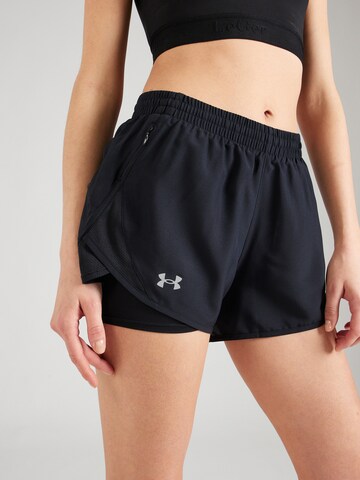 UNDER ARMOUR Regular Sportbroek 'Fly-By' in Zwart