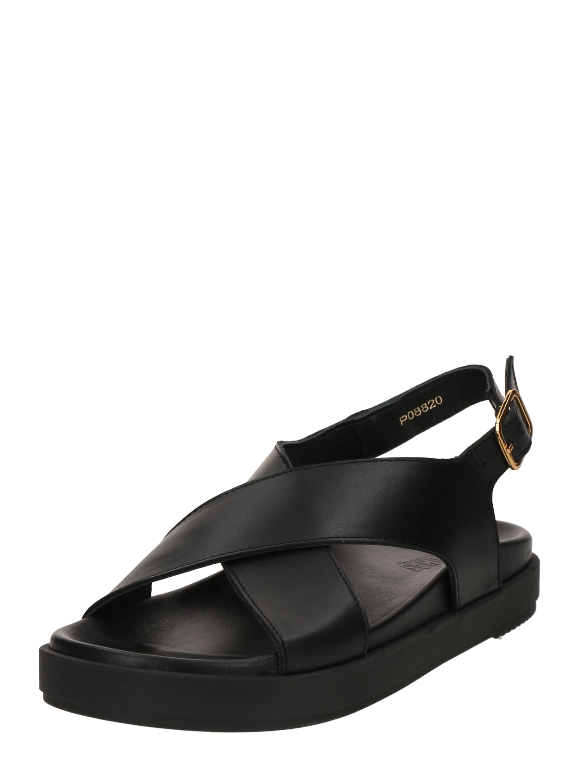 Alohas Sandaler 'Nico' i sort: forside