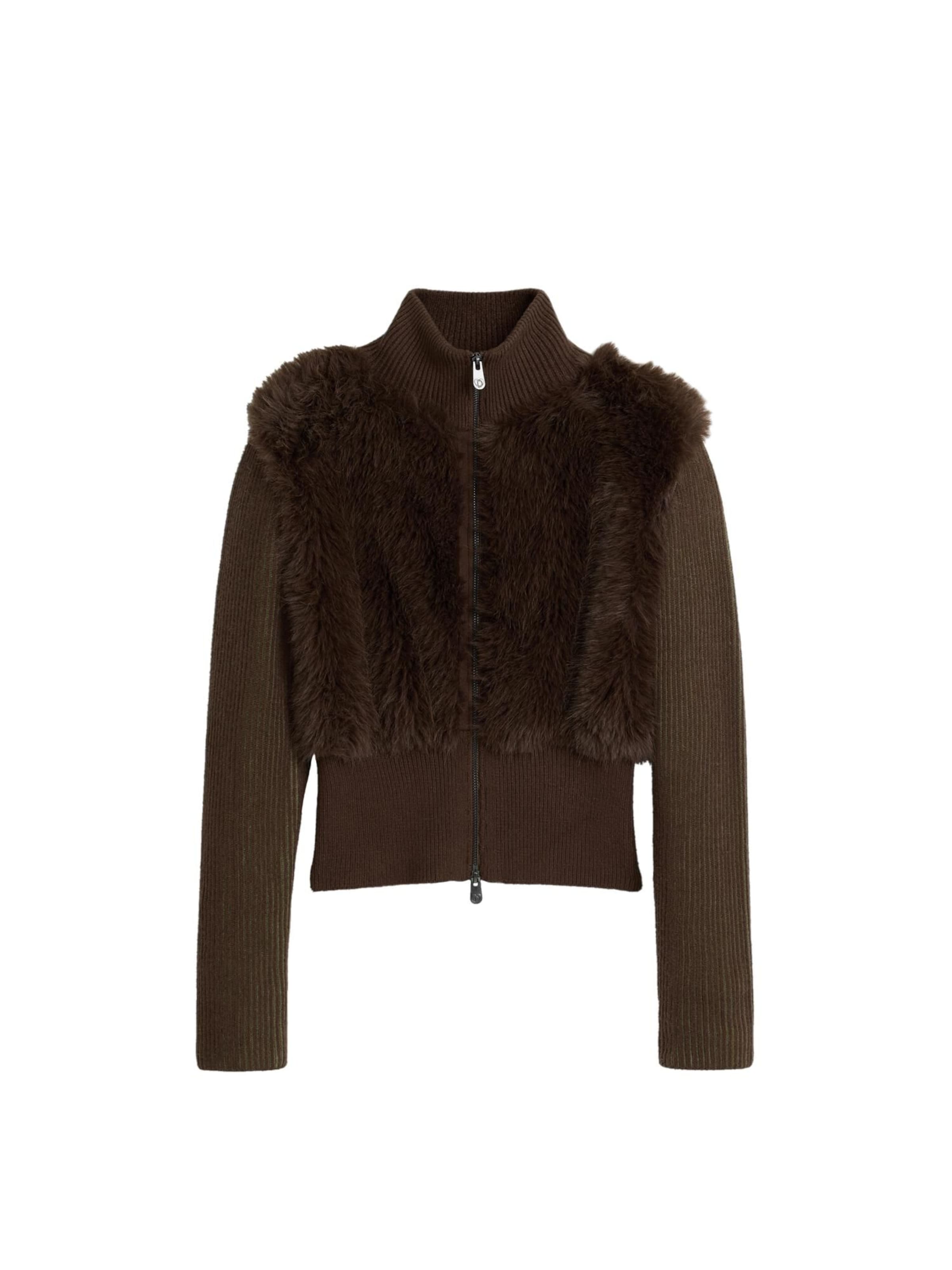 Desigual Sweter w kolorze brązowy: przód