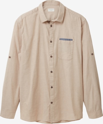 Camicia di TOM TAILOR in beige: frontale