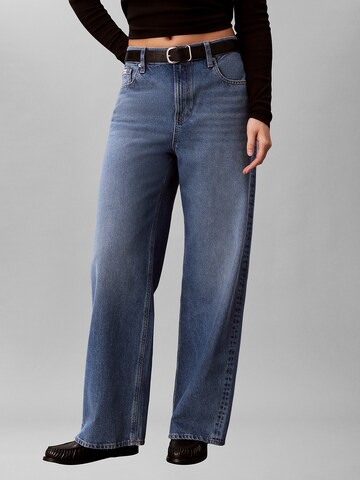 Calvin Klein Jeans Baggy Дънки в синьо: отпред