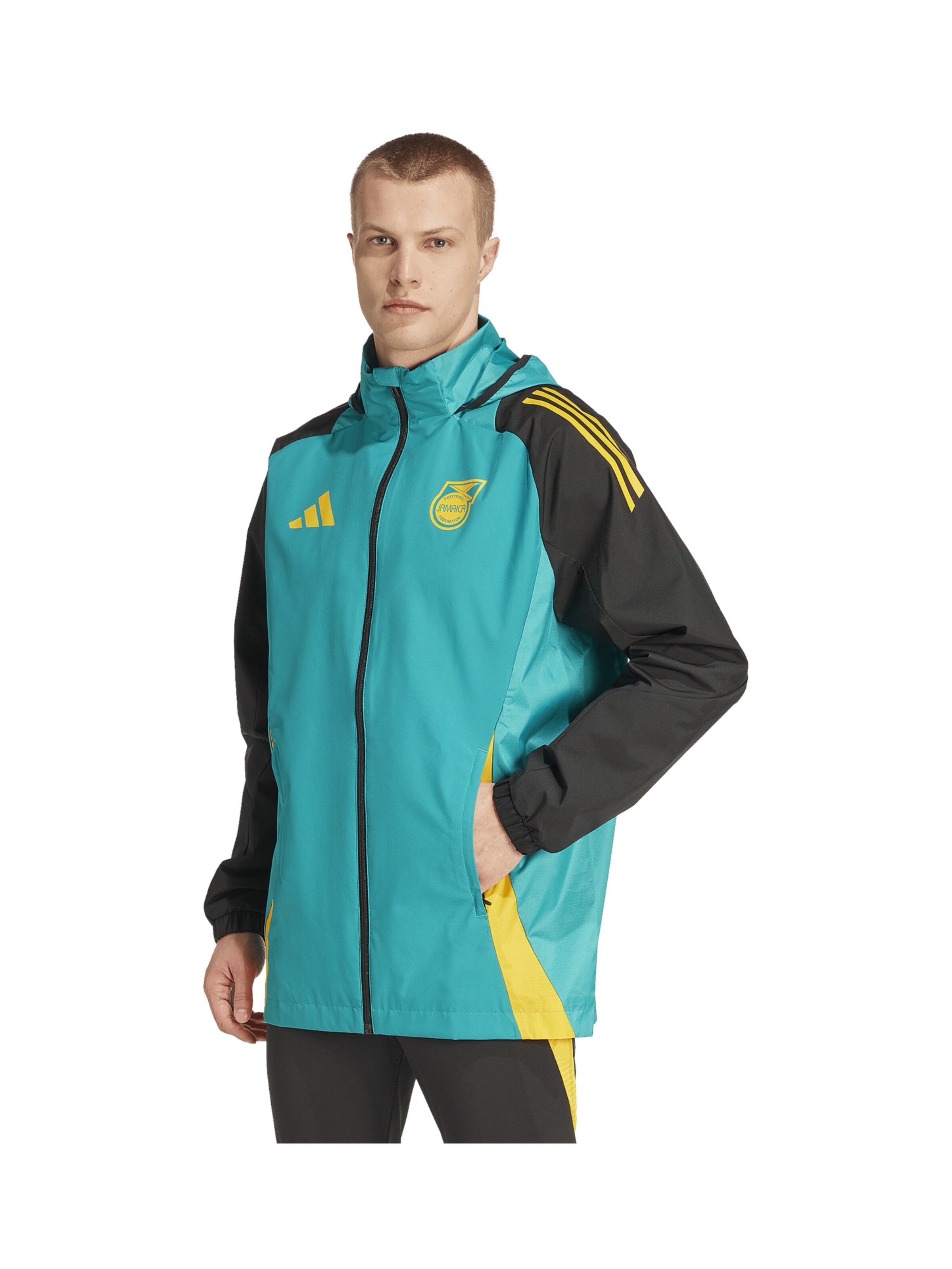 ADIDAS PERFORMANCE Sportjacke in Blau: Vorderseite