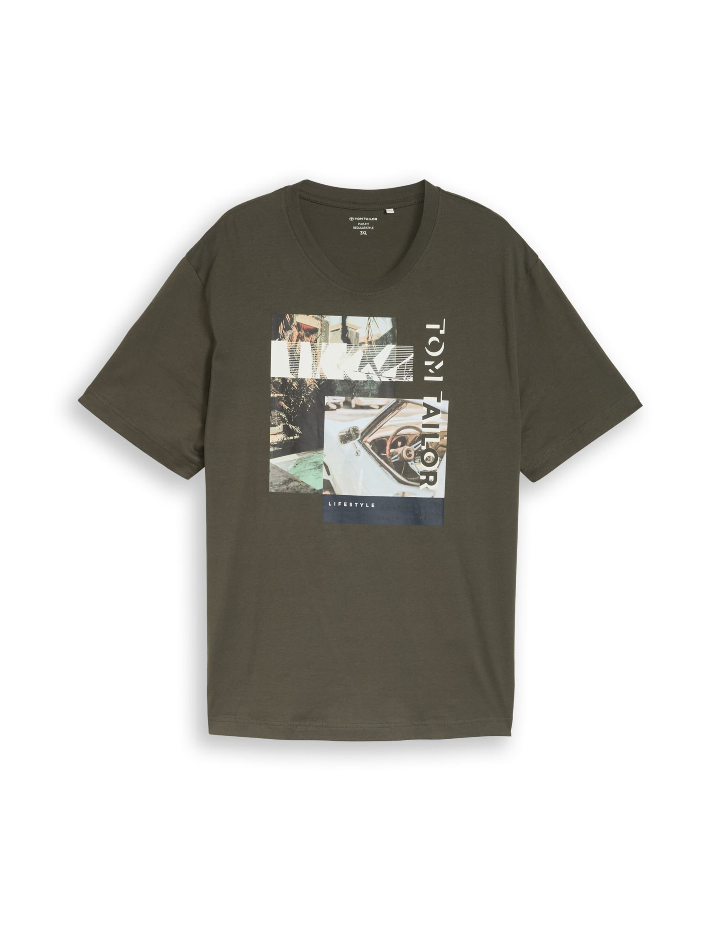 TOM TAILOR Men +Majica - zelena boja: prednji dio