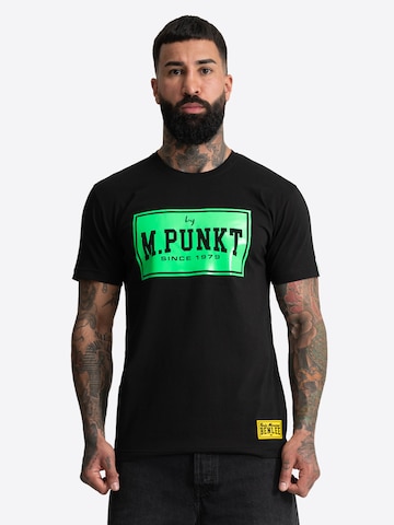 Tricou 'MPUNKT 03' de la Benlee pe negru: față