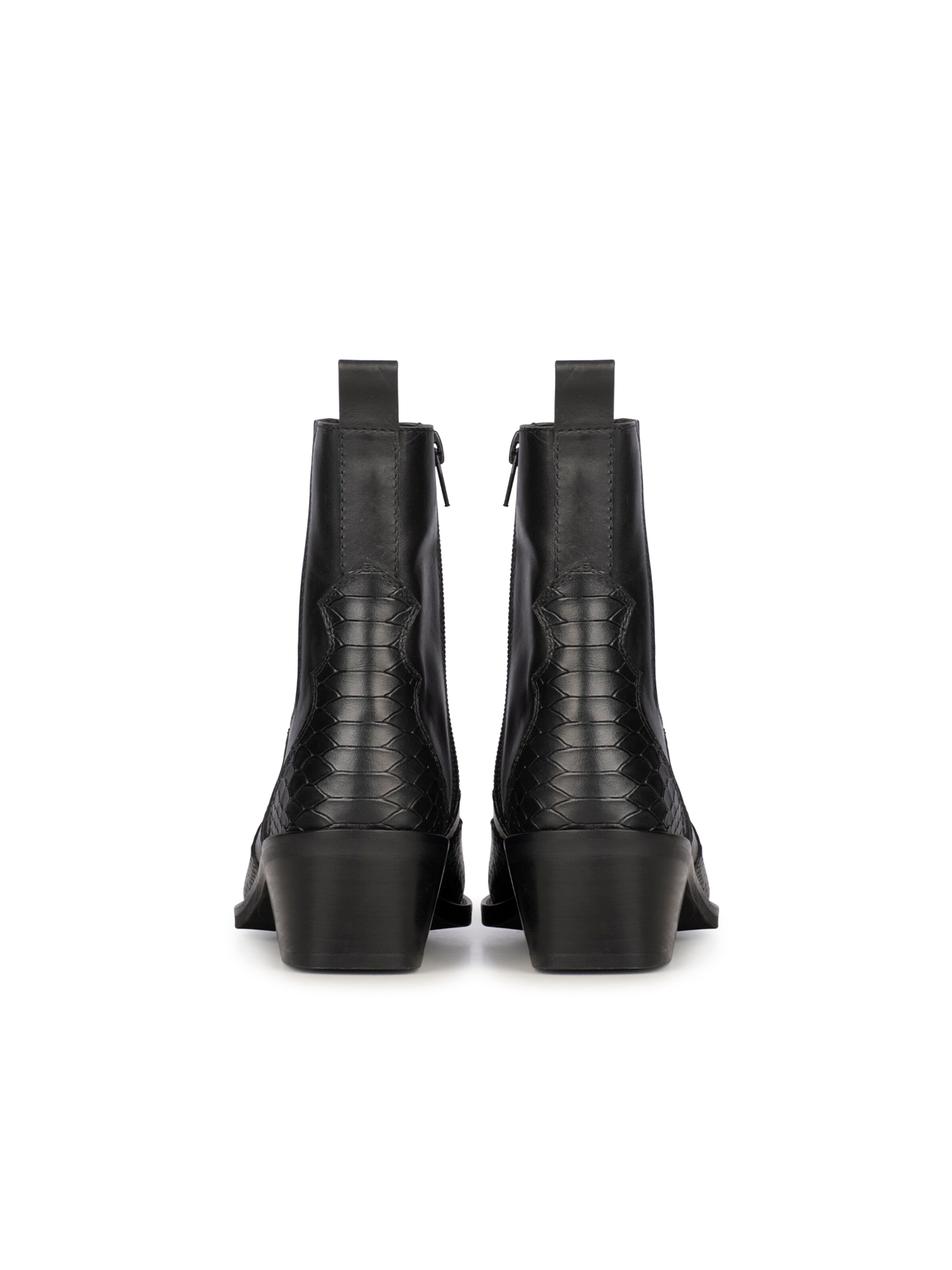 PS Poelman Enkellaarsjes in Zwart