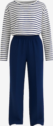 Touche Prive Pleated Pants in Blue: front
