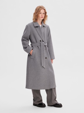 SELECTED FEMME Between-Seasons Coat 'Milo' in Grey