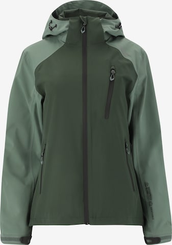 Weather Report Outdoorjacke 'Camelia' in Grün: Vorderseite