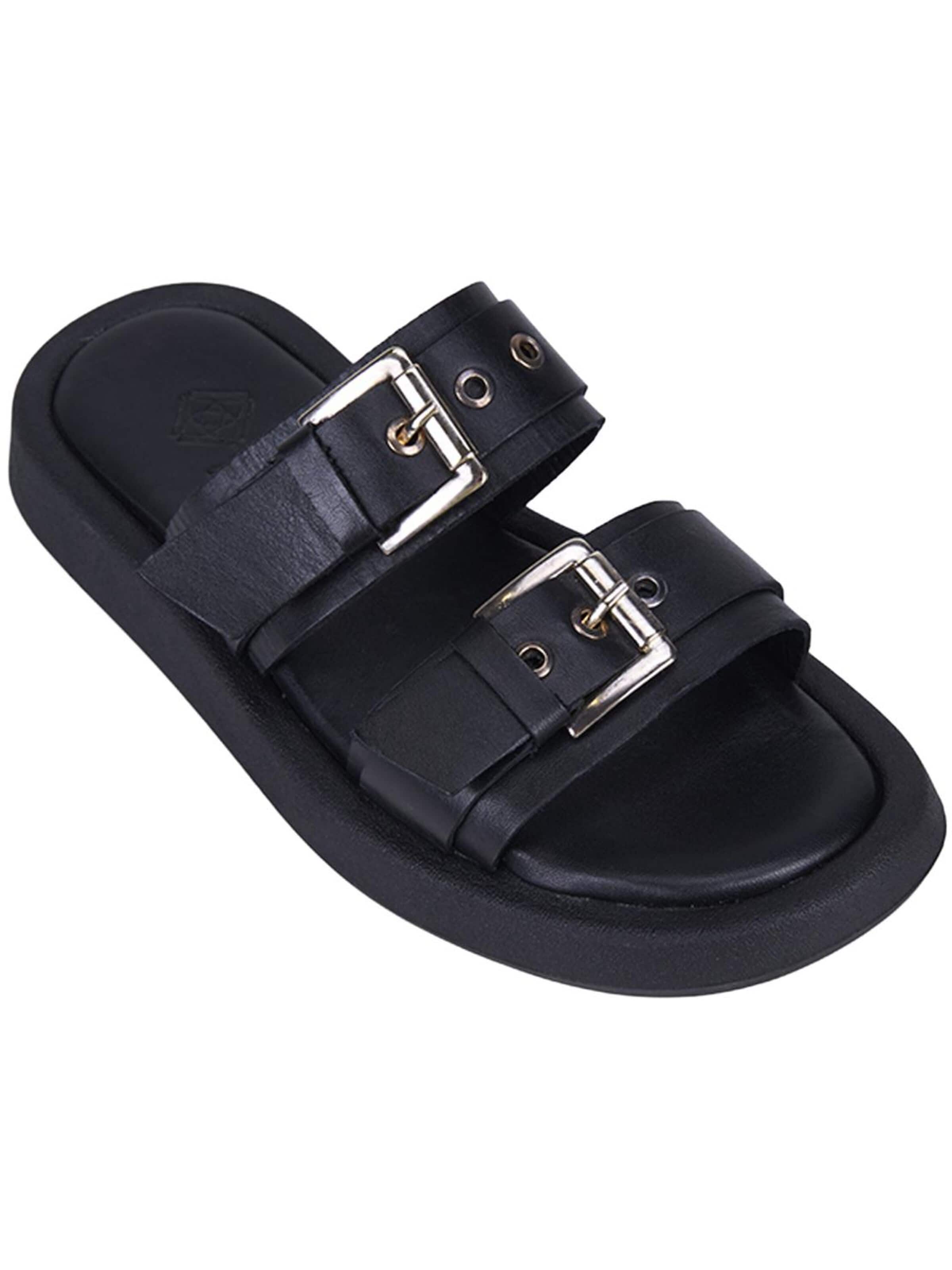 Desa Slippers 'Folien' in Black