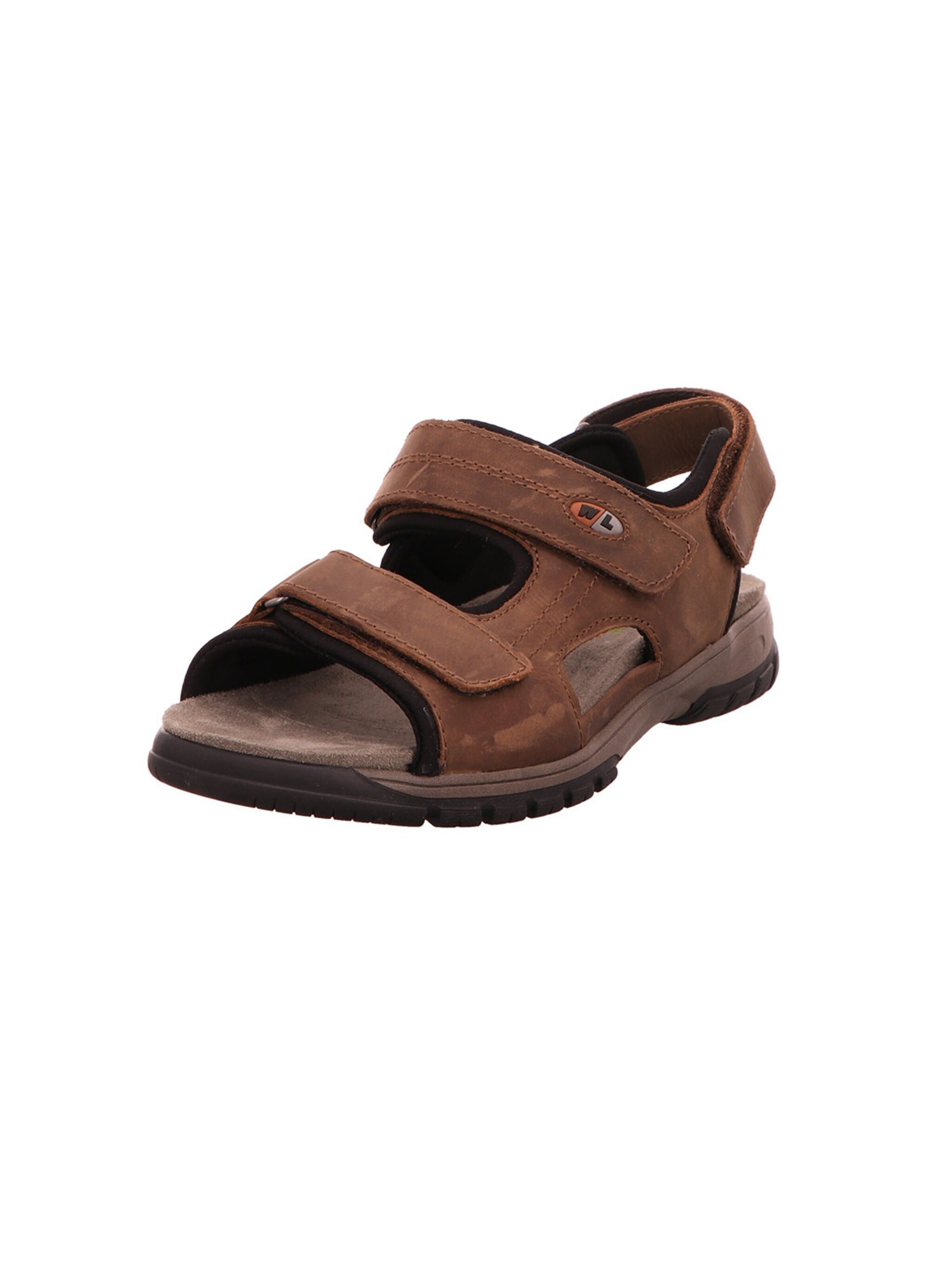 WALDLÄUFER Hiking Sandals 'Harald' in Brown: front