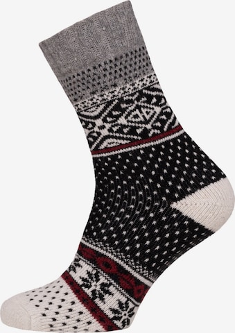 HomeOfSocks Socken 'HOS456' in Schwarz: Vorderseite