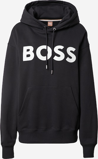 BOSS Black Sweatshirt 'Sullivan' em preto / branco, Vista do produto
