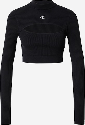 Calvin Klein Jeans Pullover in Schwarz: predná strana