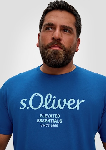 s.Oliver Men Big Sizes T-Shirt in Blau