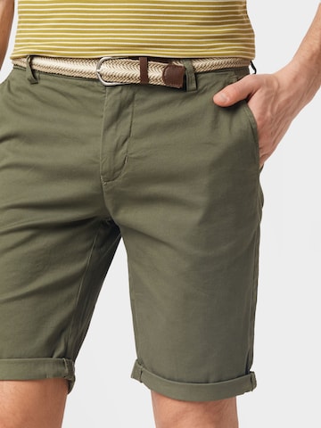 Lindbergh Slimfit Chino hlače 'Superflex' | zelena barva