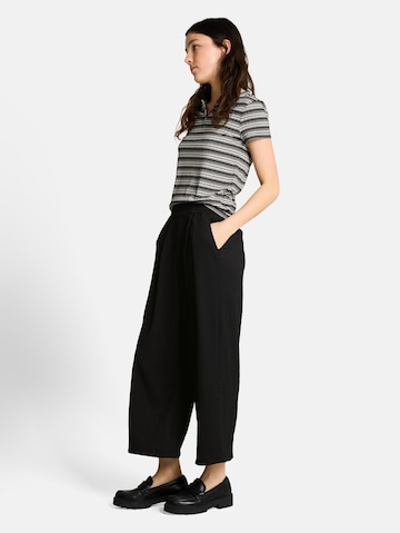 TOM TAILOR DENIM Loose fit Trousers in Black