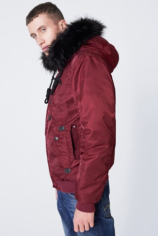 Harlem Soul Winter Jacket 'Bos-Ton' in Red